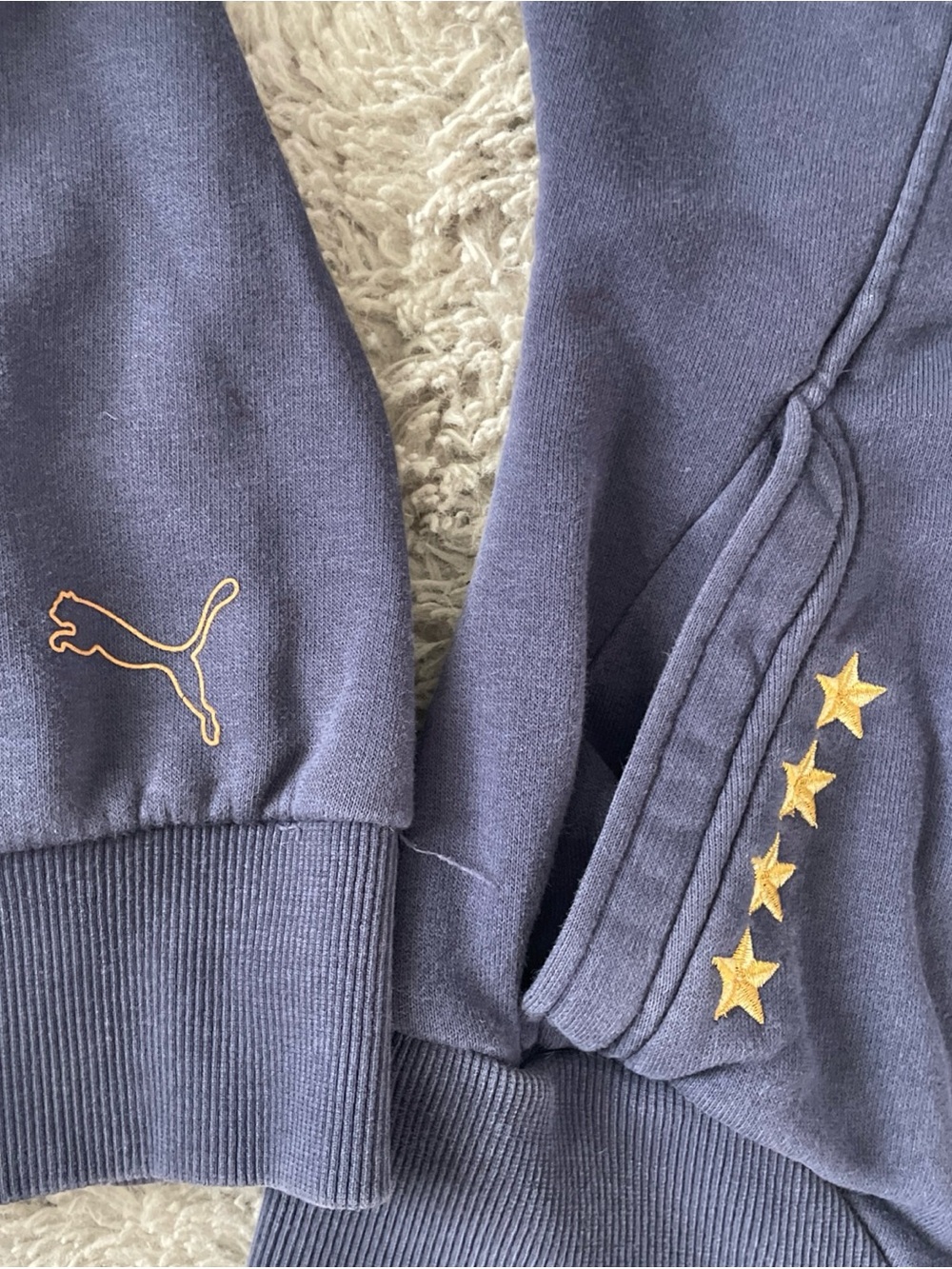 PUMA Italy Italia National Team Soccer Track Jacket Womens Medium Navy Blue Zip - Picture 2 of 10